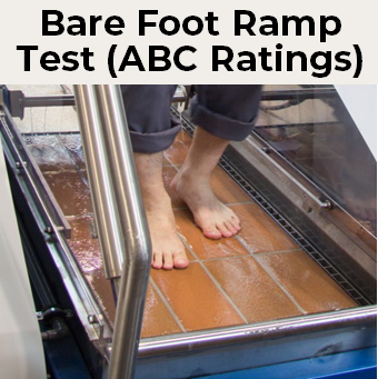 Bare Foot Ramp Test for Floor Slip Resistance ABC-Ratings