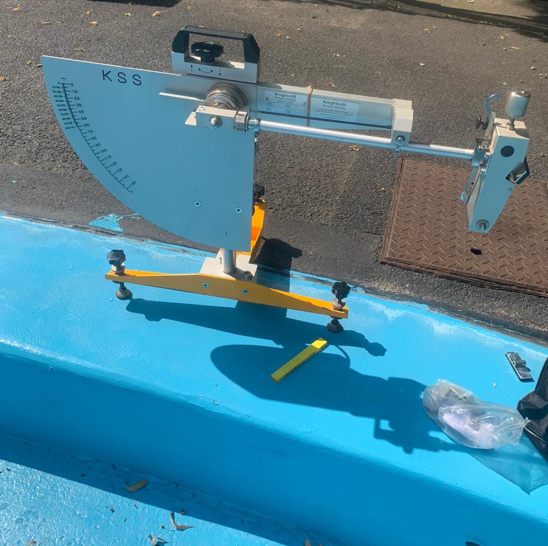 Floor Pendulum Slip Test at Swimming Pool