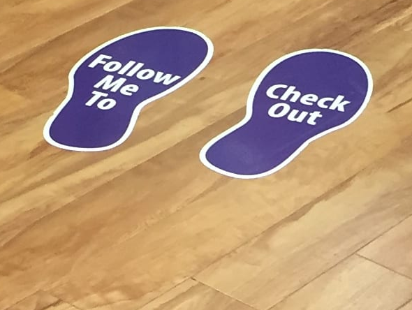 floor advertising can cause slips