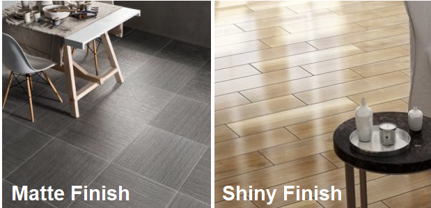 Matte versus Shiny Floor Surfaces for slip injury potential