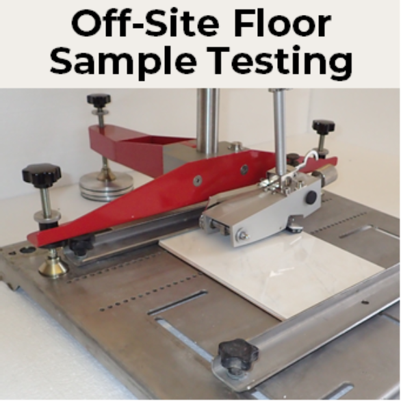 FloorSlip conduct off-site floor sample testing in the UK and for the rest of the world, simply post a sample! 