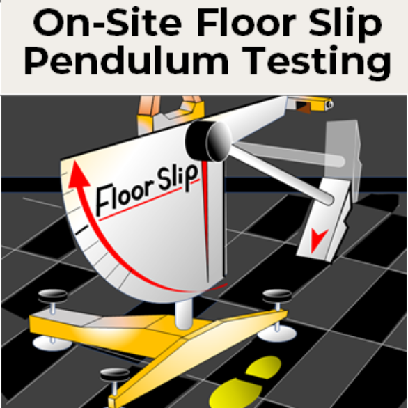 On Site Floor Slip Pendulum Testing to EN-16165 and UKSRG Guidelines for slip injury accident claims