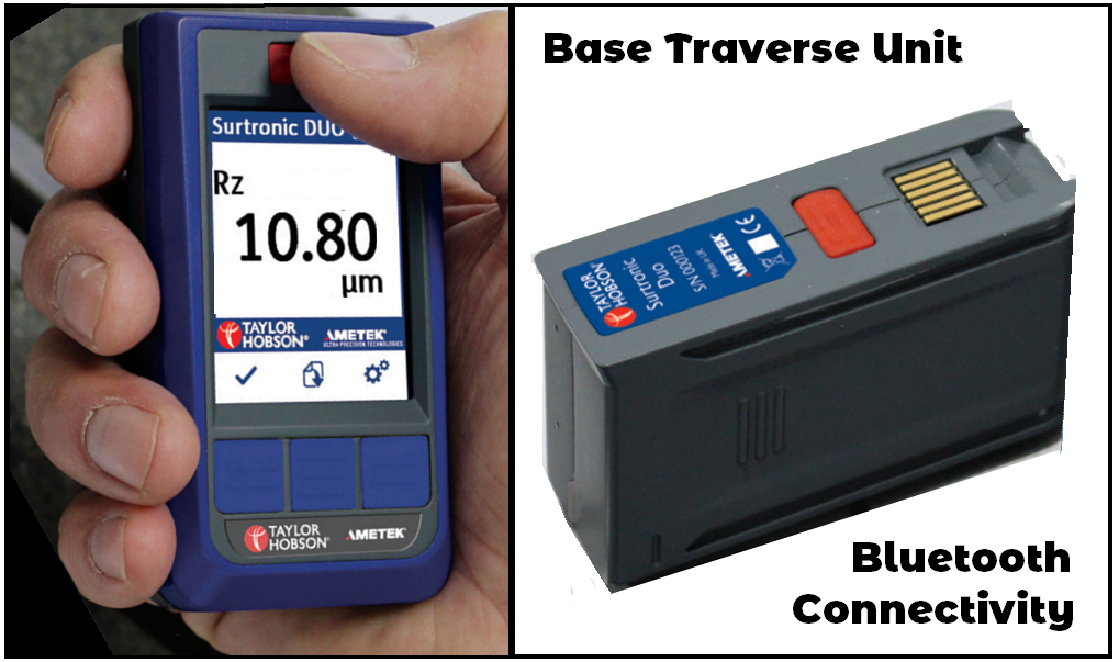 Surtronic Duo 9 Floor Surface Roughness Tester reading in microns