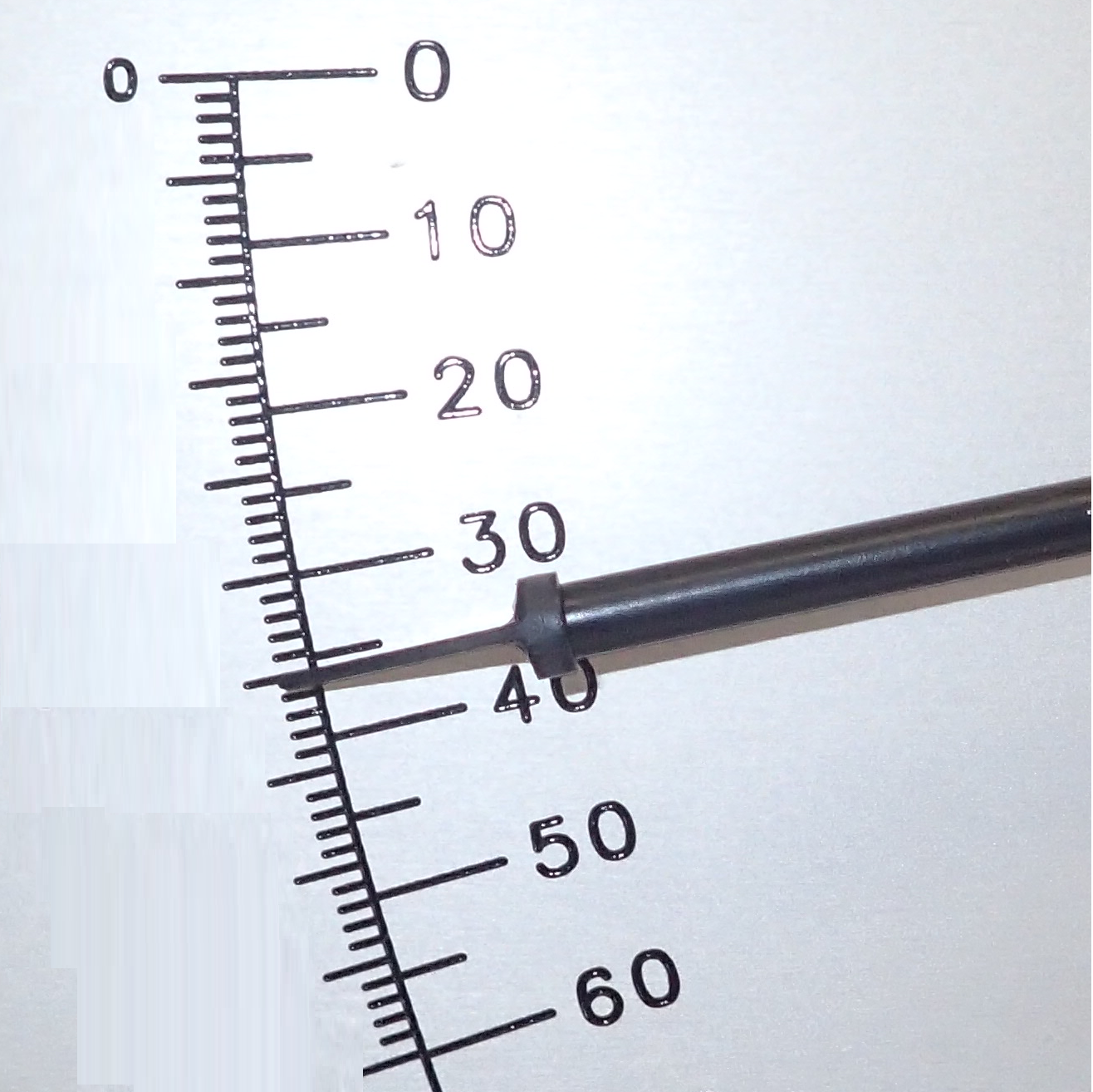 Floor Pendulum Test Value 36 PTV is indicated 